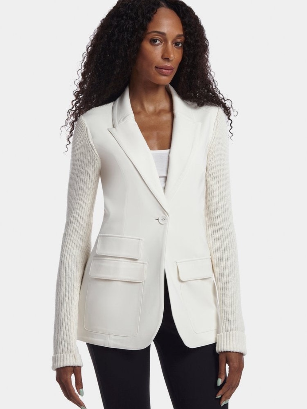 Capsule 121 Lovell Jacket Ivory Knit Blazer NWT Sz S $388